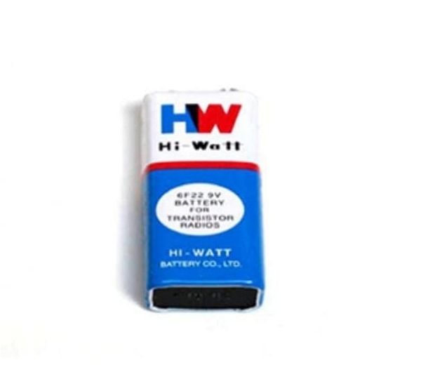 9V Hi-Watt Zinc Chloride HiW Battery for DIY Projects 