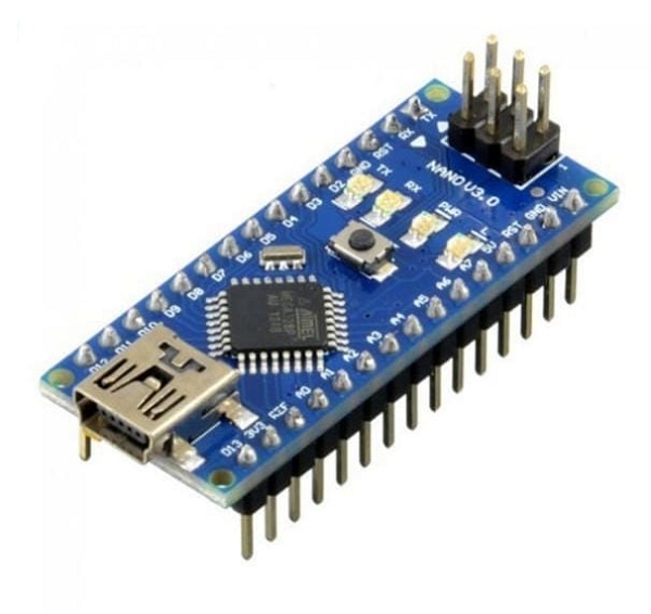 Arduino Nano V3 CH340 Soldered Header Pins without USB Cable