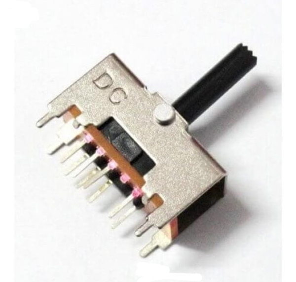 DPDT Center Off Rocker Toggle Switch Spring Action- PCB Mount