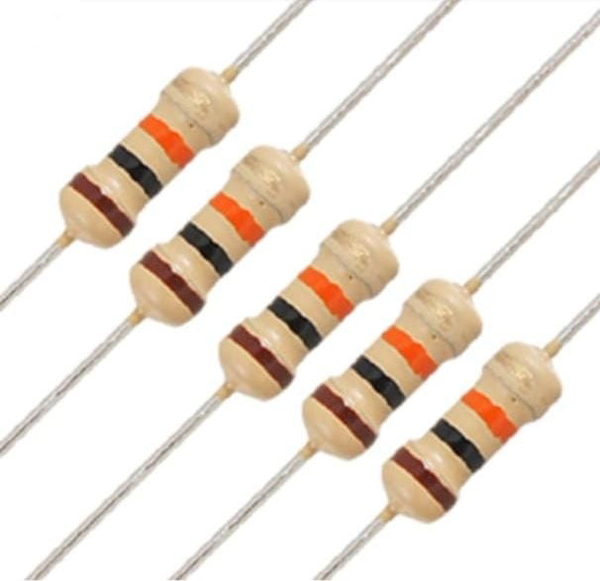 2.2M ohm 1/4 Watt Carbon Film Fixed resistors Pack of 10