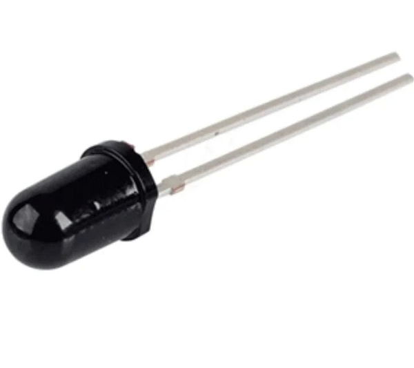 5pc 5mm Photodiode LED IR Receiver Black