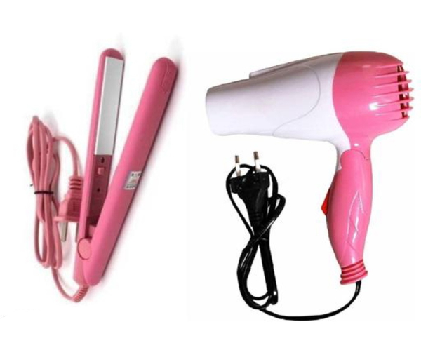 Mini Hair Straightner & Hair Dryer (Combo Offer) Mini Hair Straightner & Hair Dryer (Combo Offer)