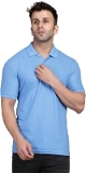 Inkkr Solid Men Polo Nack T-shirts P-1019 - Blue, Rskart, S