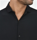 Men Solid Casual Black Shirts  - Rskart, L