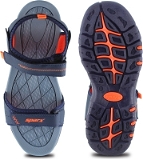 Sprex Men Navy , Orange Sandals  - RJ Solution