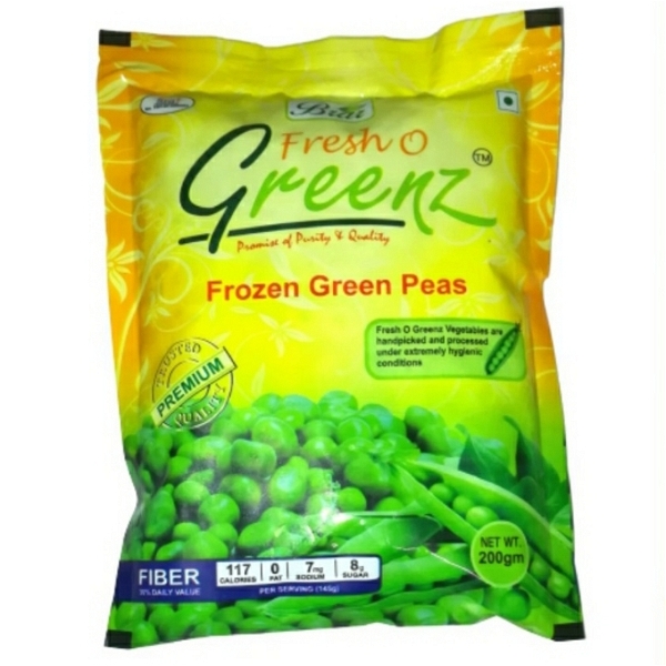 GreenZ Frozen Pea - 200Gm 
