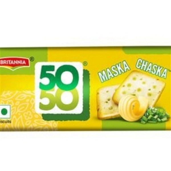 Britannia 50-50 Maska Chaska Salted Biscuits - 48 g
