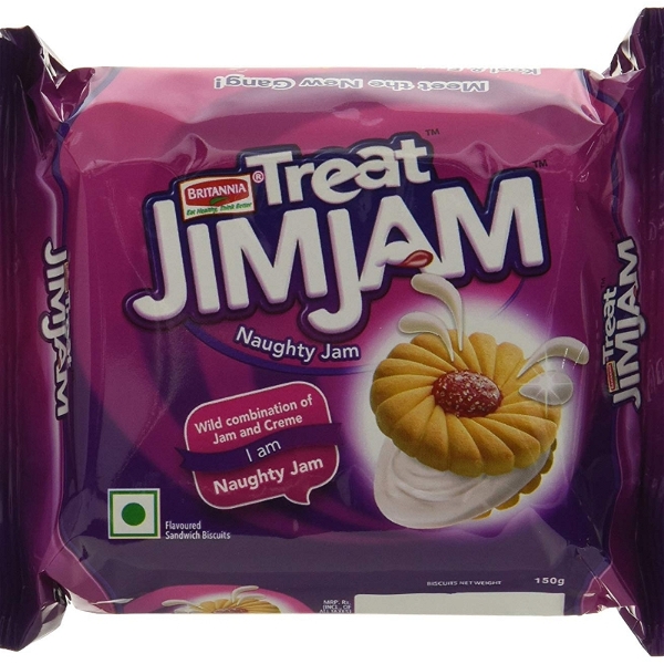 Britannia Treat - Jim Jam Biscuits - 100Gm