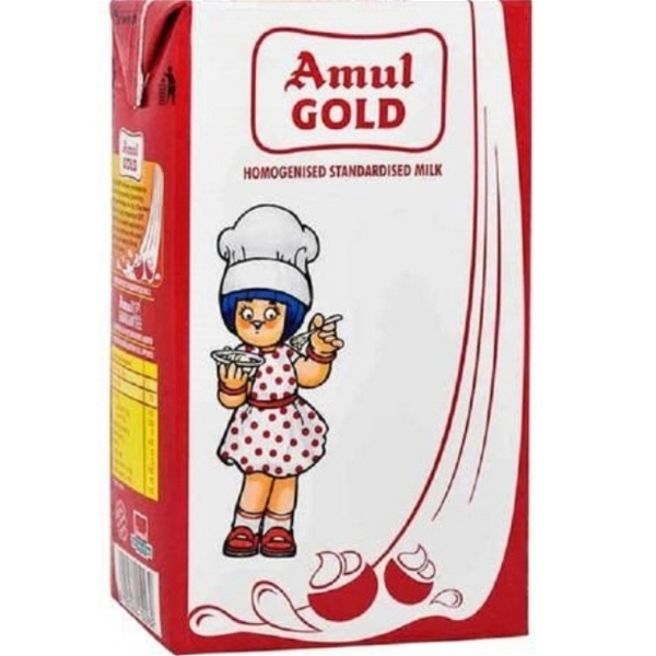 Amul Homgenised Standardised Milk - 1 Ltr.