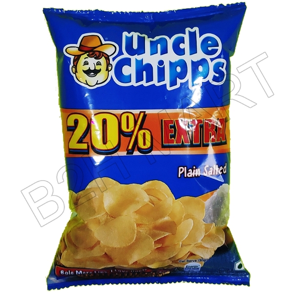 Uncle Potato Chips - Plain Salted - 52Gm 