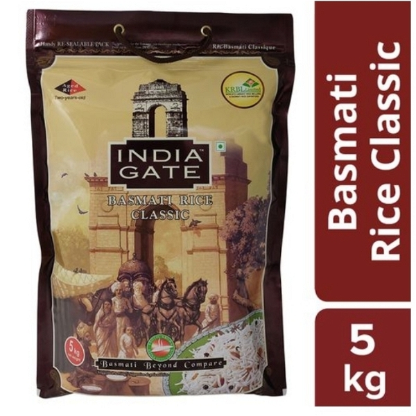 Indiagate Basamati Rice  - Classic  - 5 Kg