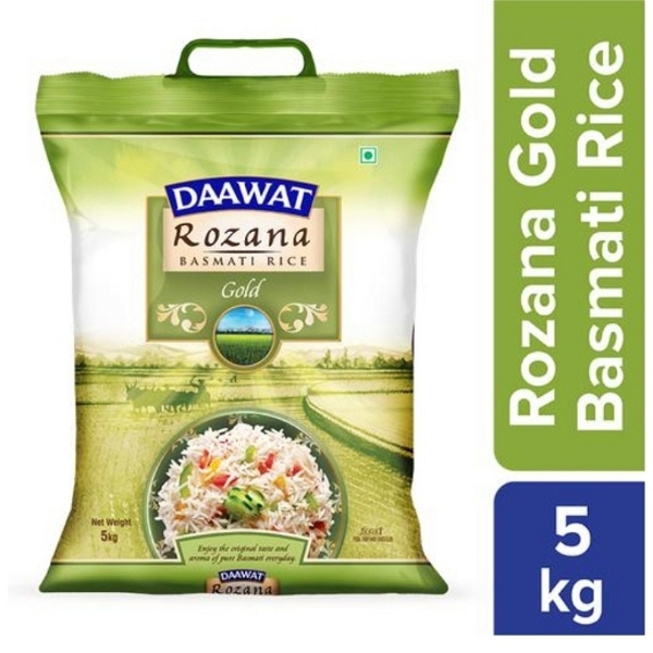 Daawat Basamati Rice  - ROZANA GOLD - 5 Kg