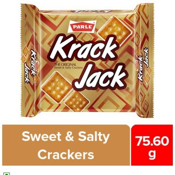 Parle Krackjack Biscuits - 75.6gm