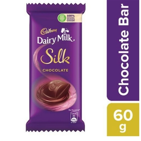 Cadbury Dairy Milk Chocolate - Silk - 60Gm