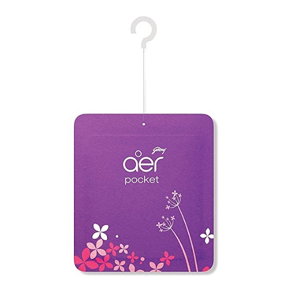 Godrej  aer Pocket, Bathroom Air Fragrance - Violet Valley Bloom - 10Gm