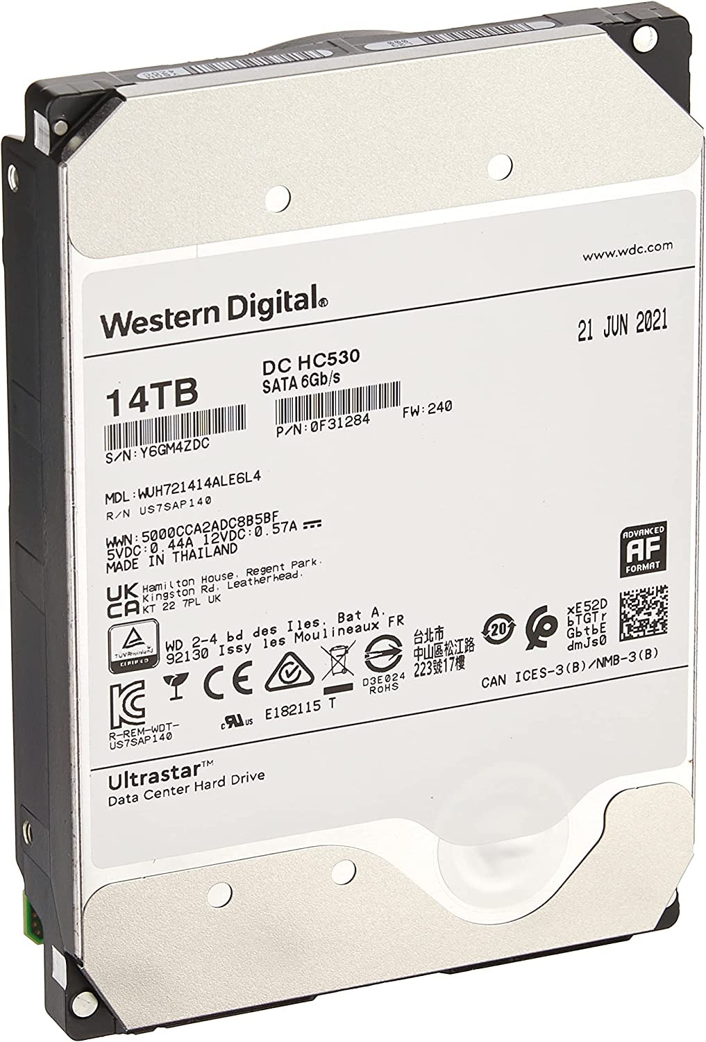 Western Digital (ウエスタンデジタル) 14TB WD Purple Pro 監視内蔵