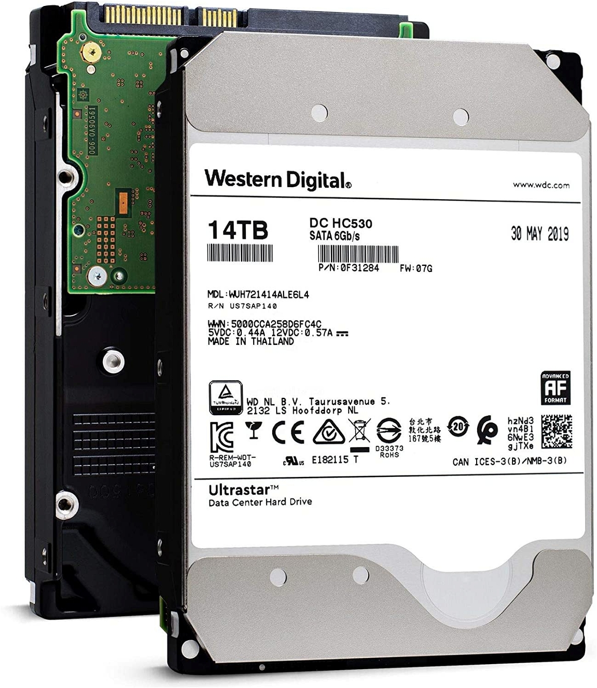 PCパーツ Western Digital HC530 14TB HDD