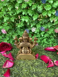 VIKRAM METAL Brass Ganesh  Murti  - 3.2 INCH, GOLDEN