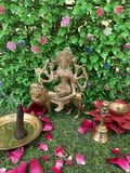 VIKRAM METAL Brass Durga Maa Murti - 6 inch, GOLDEN