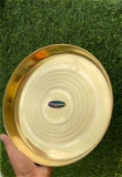 VIKRAM METAL  Brass Dinner Plate  - 10.2 INCH, GOLDEN