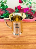 VIKRAM METAL  Brass Embossed Engraved Design jug  - 7 INCH, GOLDEN, 1500 ML