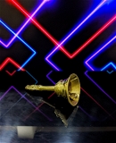 VIKRAM METAL  Brass Pooja Bell/Garuda Ghanti for Home - 4.6 INCH, GOLDEN