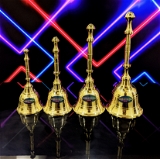 VIKRAM METAL  Brass Dora Ghanti  - 4.5 INCH, GOLDEN