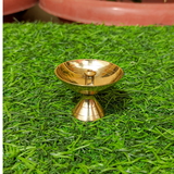 VIKRAM METAL  Brass mini  Pooja Thali Set - 8 INCH, GOLDEN
