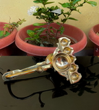 VIKRAM METAL  Brass Panch Aarti  - 8*3 INCH, GOLDEN