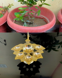 VIKRAM METAL  Brass Panch Aarti - 6*2 INCH, GOLDEN