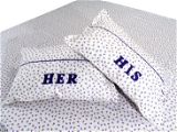 Doppelganger Homes “HIS-HER” Double Bed sheet