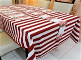 Doppelganger Homes Cotton Dining Table Cover, Runner & Placemat set (8PCS)-37