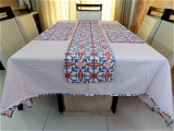 Doppelganger Homes Cotton Dining Table Cover, Runner & Placemat set (8PCS)