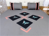 Embroidered  Double Bed Sheet-142
