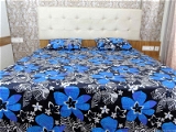 Doppelganger Homes Floral cotton Double Bed Sheet-103