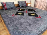 Embroidered  Double Bed Sheet-147