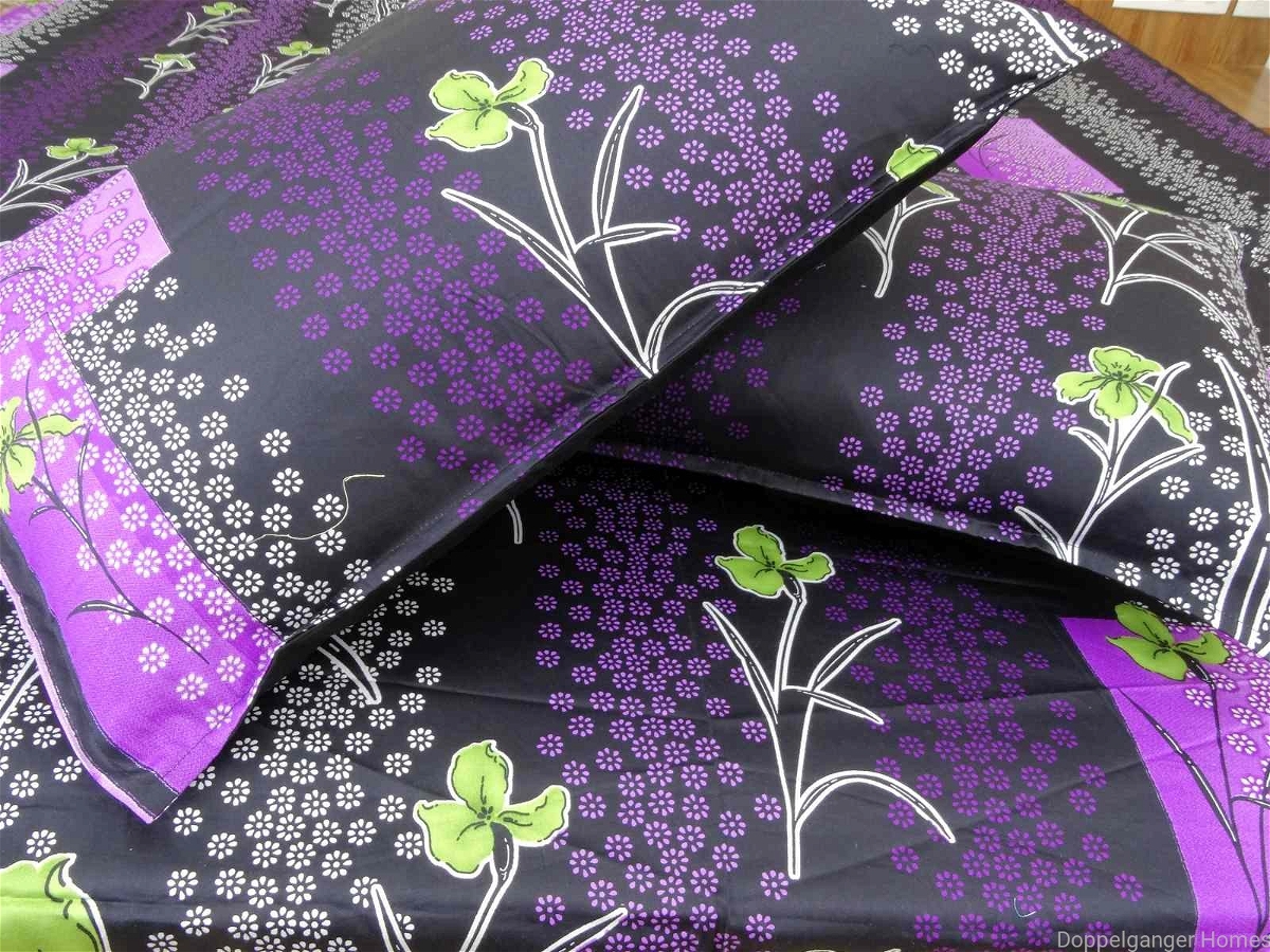 Doppelganger Homes Floral cotton Double Bed Sheet-104