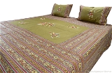 Applique Embroidery Double Bed Sheet-52