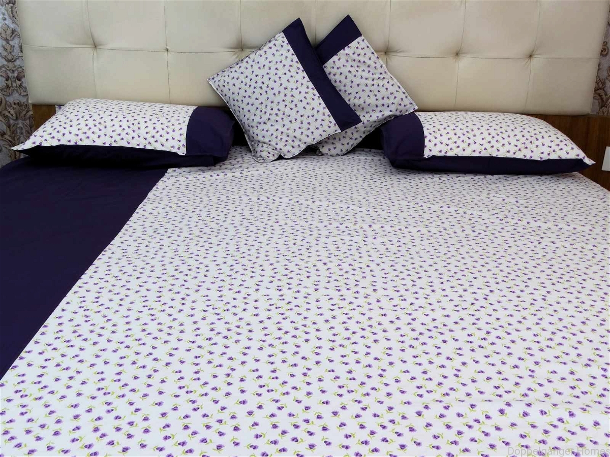 Doppelganger Homes Floral Double Bed sheet-121