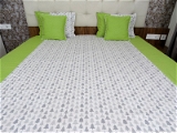Doppelganger Homes Green Christmas tree Double Bed Sheet-87