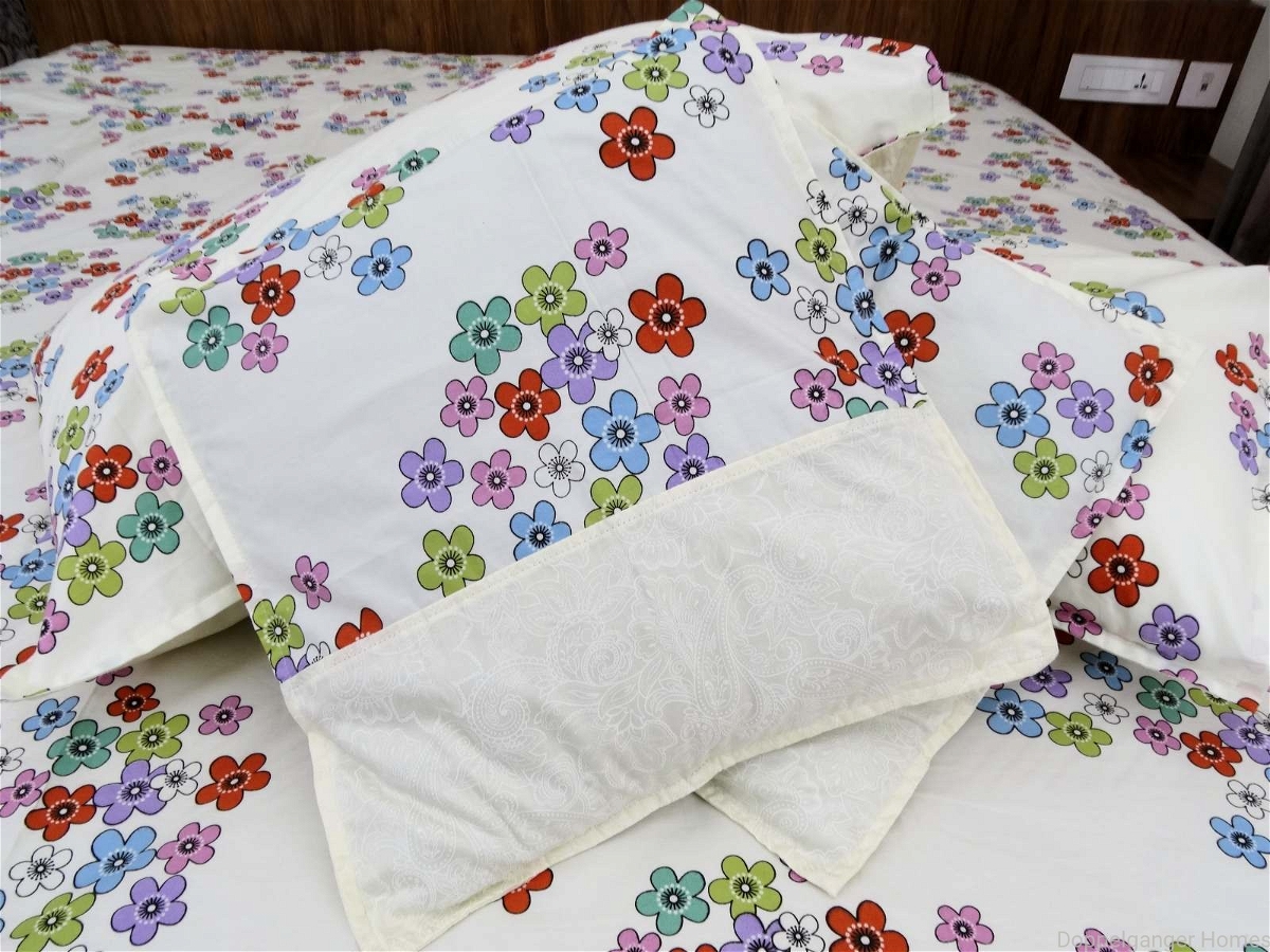 Doppelganger Homes Floral Double Bed sheet-112