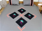 Embroidered  Double Bed Sheet-143