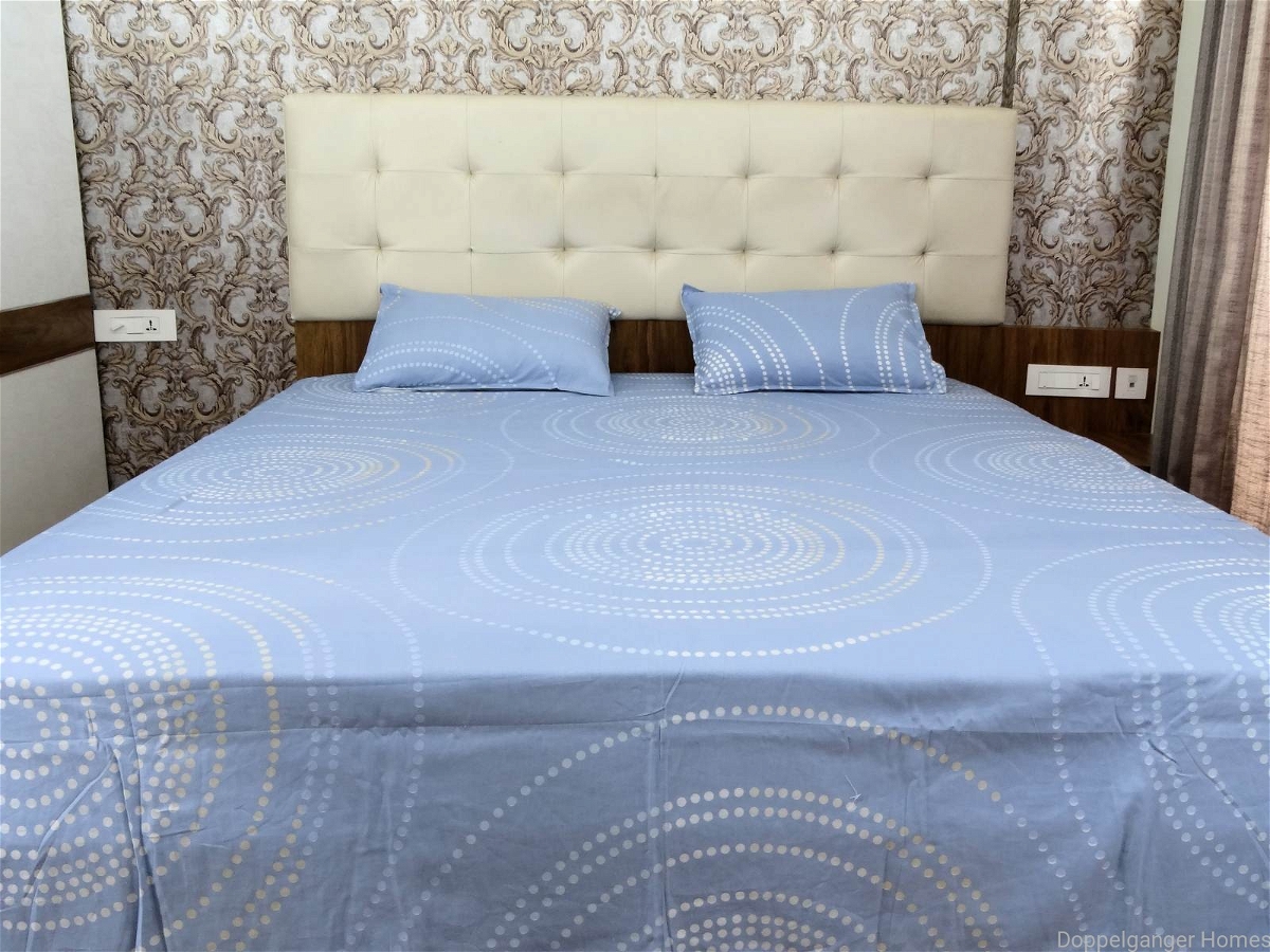 Doppelganger Homes Printed cotton Double Bed Sheet-108
