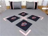 Embroidered  Double Bed Sheet-139