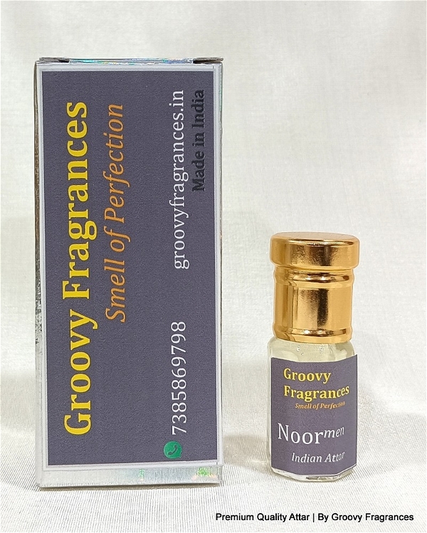 Groovy Fragrances Noor Long Lasting Perfume Roll-On Attar | For Men | Alcohol Free by Groovy Fragrances - 3Ml