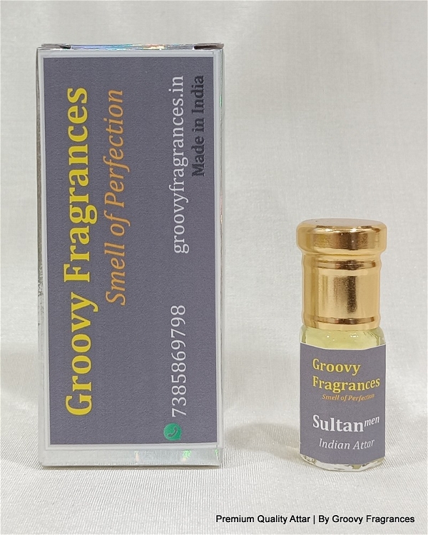 Groovy Fragrances Sultan Long Lasting Perfume Roll-On Attar | For Men | Alcohol Free by Groovy Fragrances - 3ML
