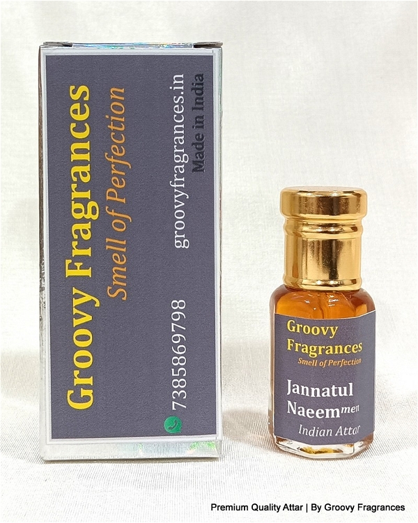 Groovy Fragrances Jannatul Naeem Long Lasting Perfume Roll-On Attar | For Men | Alcohol Free by Groovy Fragrances - 6ML