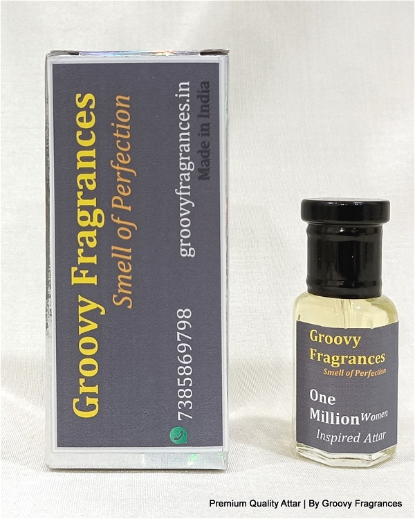 Groovy Fragrances One Million Long Lasting Perfume Roll-On Attar | For Women | Alcohol Free by Groovy Fragrances - 6ML