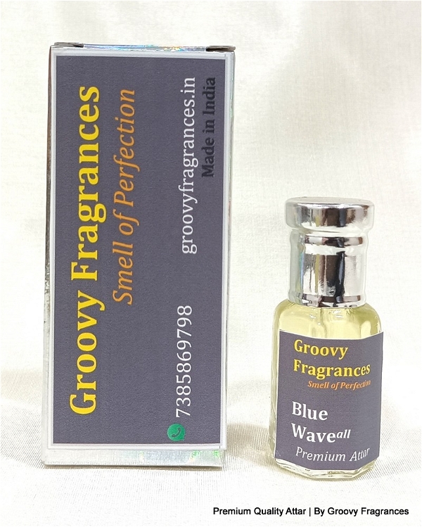 Groovy Fragrances Blue Wave Long Lasting Perfume Roll-On Attar | Unisex | Alcohol Free by Groovy Fragrances - 6ML