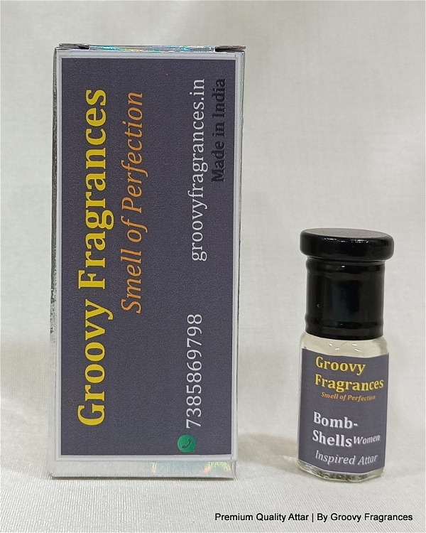 Groovy Fragrances Bomb-Shells Long Lasting Perfume Roll-On Attar | For Women | Alcohol Free by Groovy Fragrances - 3ML